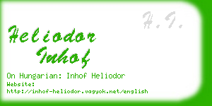 heliodor inhof business card